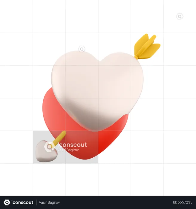 Flecha do cupido  3D Icon