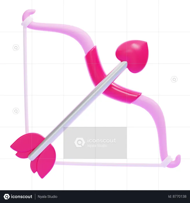 Cupid's Arrow  3D Icon