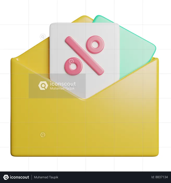 Cupom  3D Icon