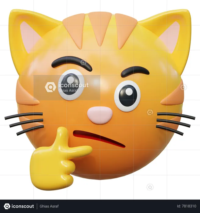 Curious Emoji 3D Icon