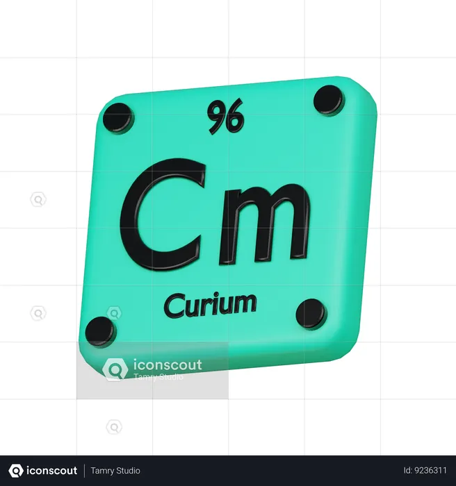 Curium  3D Icon