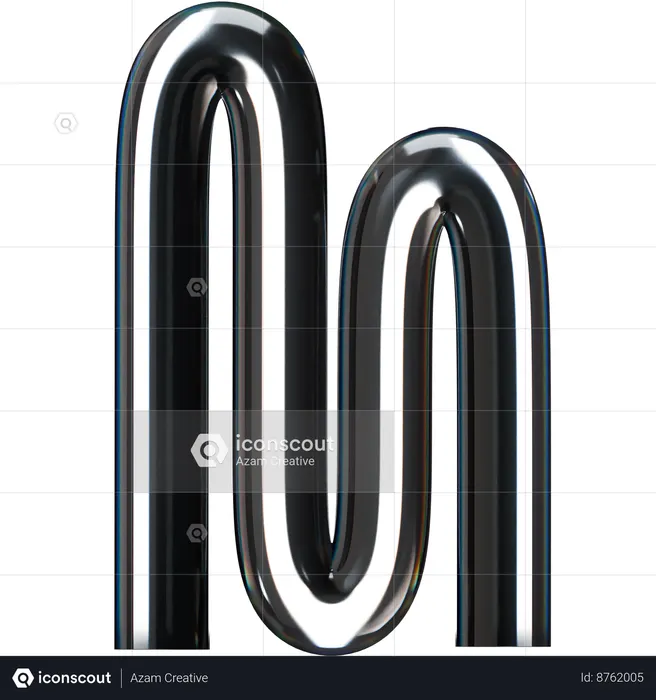 Curl Abstract Shape  3D Icon