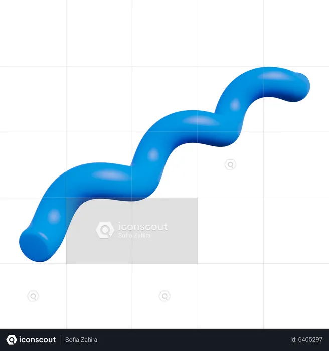 Curl Line  3D Icon