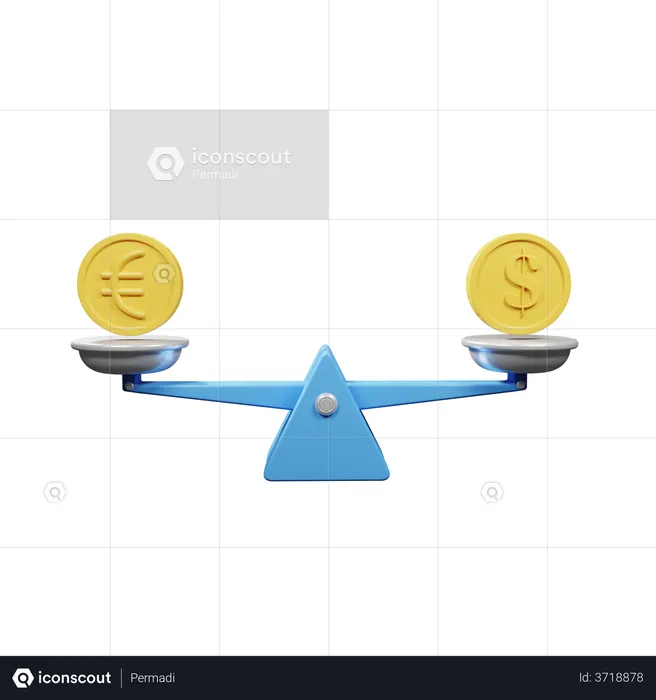 Currency Balance  3D Illustration