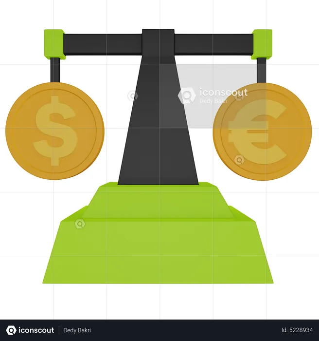 Currency Comparison  3D Icon