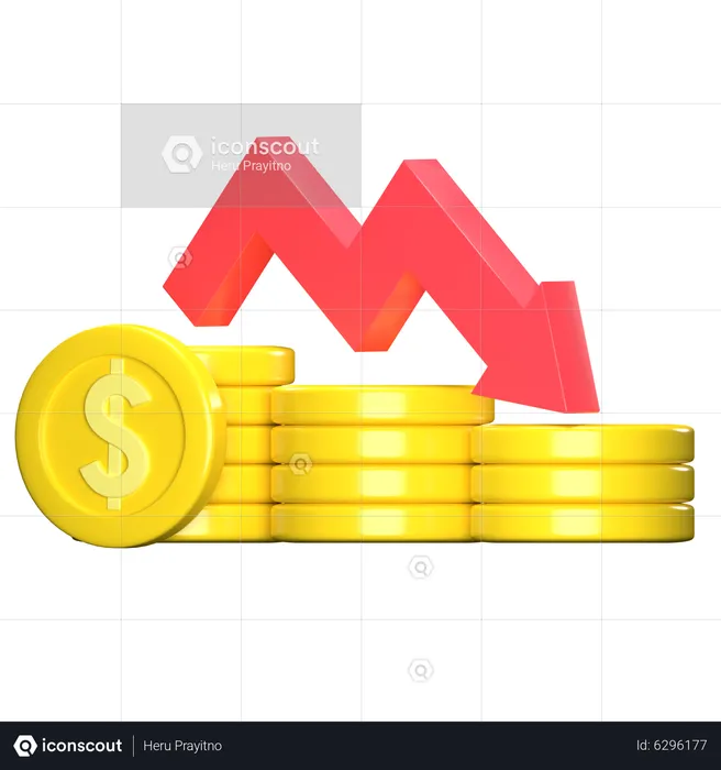 Currency Dropdown  3D Icon