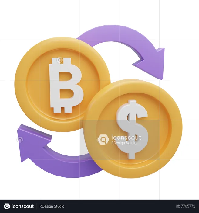 Currency Exchange  3D Icon