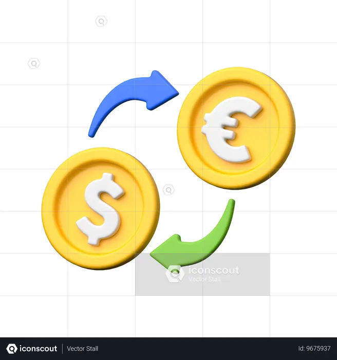 Currency Exchange  3D Icon