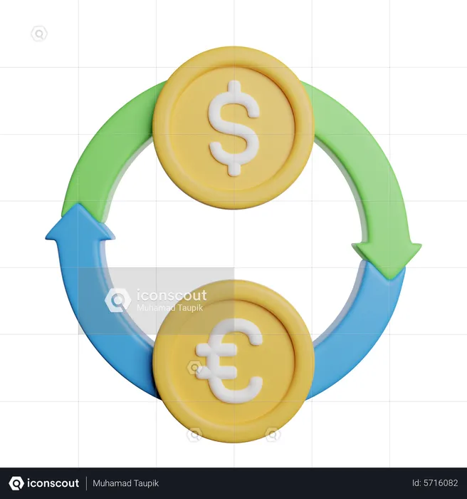 Currency Exchange  3D Icon