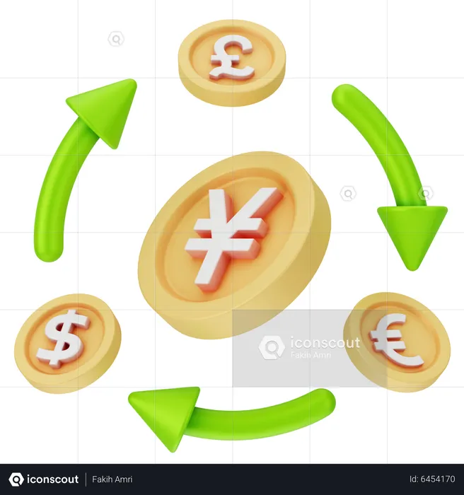 Currency Exchange  3D Icon