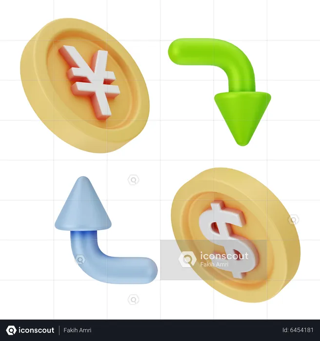 Currency Exchange  3D Icon