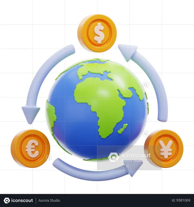 Currency Exchange  3D Icon