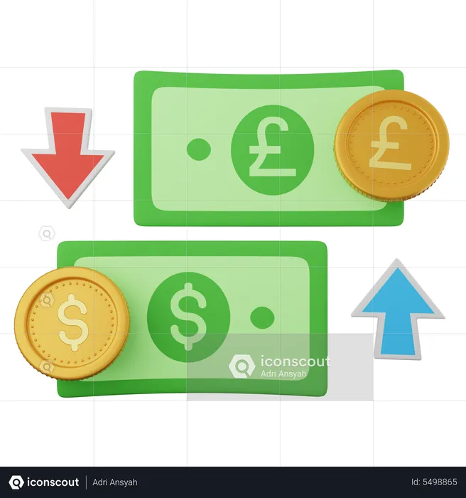 Currency Exchange  3D Icon