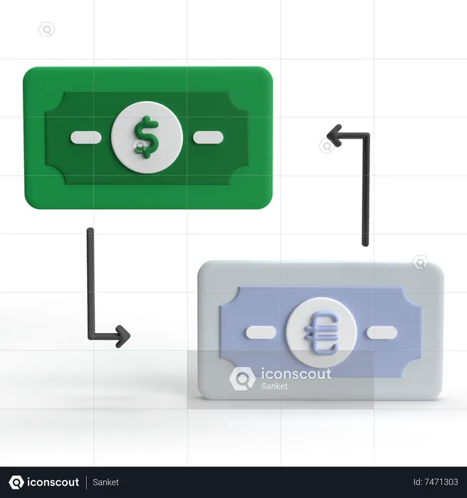 Currency Exchange  3D Icon