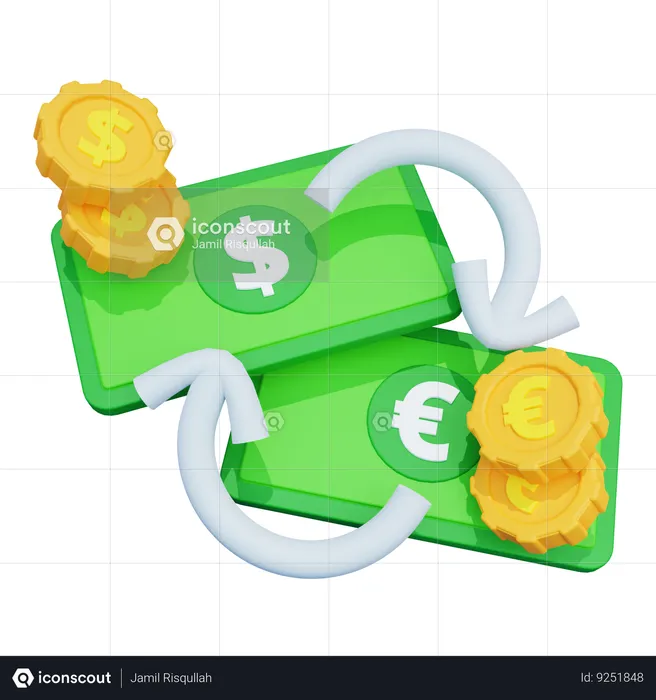 Currency Exchange  3D Icon