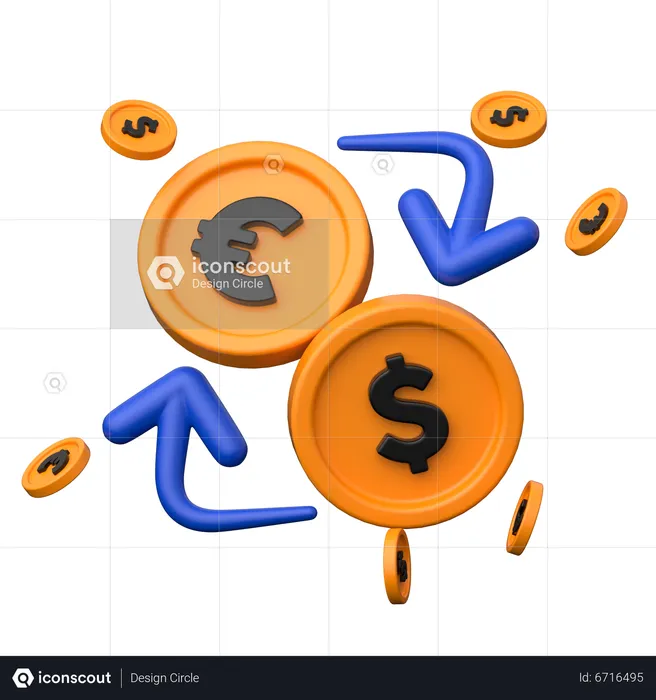 Currency Exchange  3D Icon