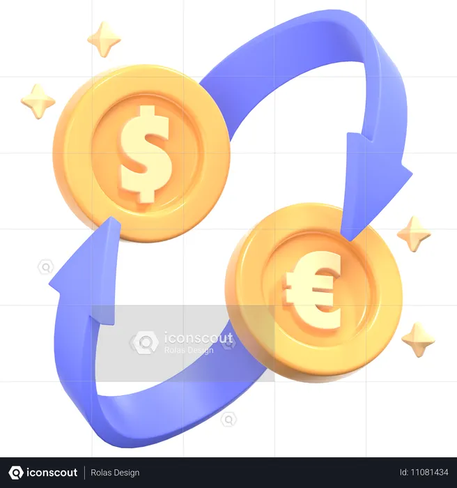 Currency Exchange  3D Icon