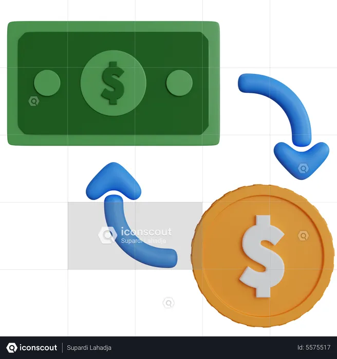 Currency Exchange  3D Icon