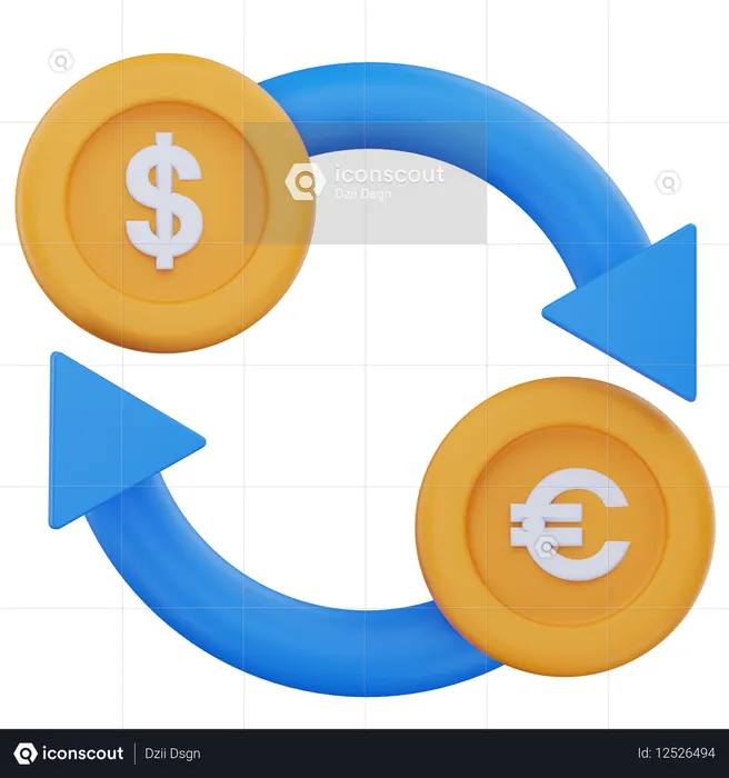 Currency Exchange  3D Icon