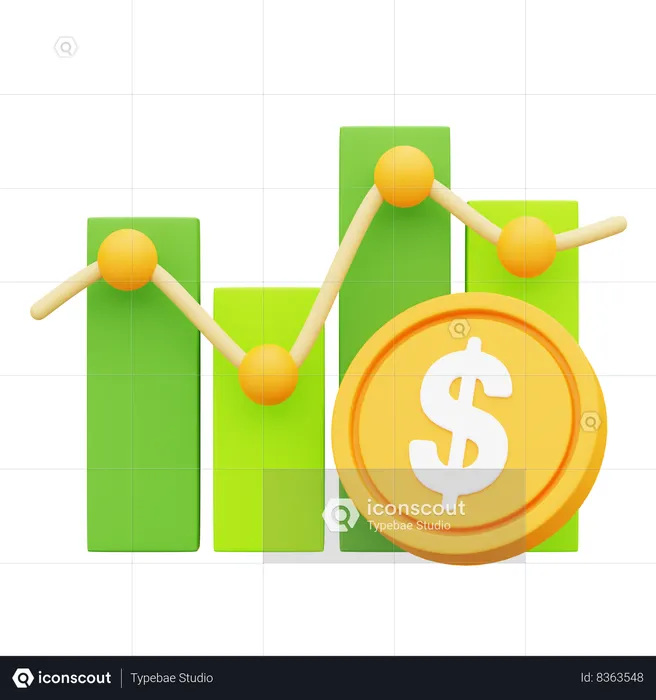 Currency Fluctuation  3D Icon