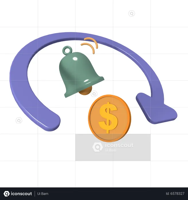 Currency Notification  3D Icon