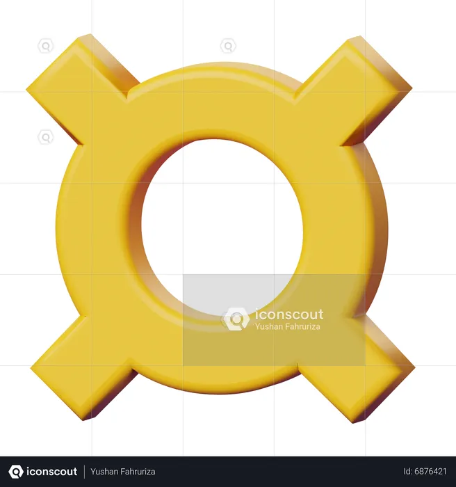 Currency Sign  3D Icon