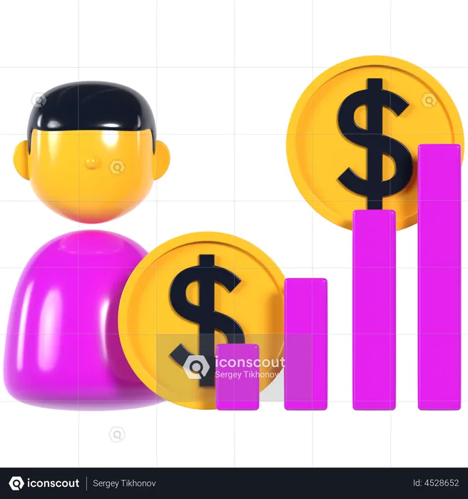 Currency Trader  3D Illustration