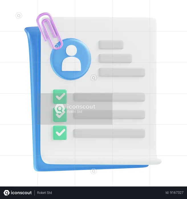 Curriculum Vitae  3D Icon