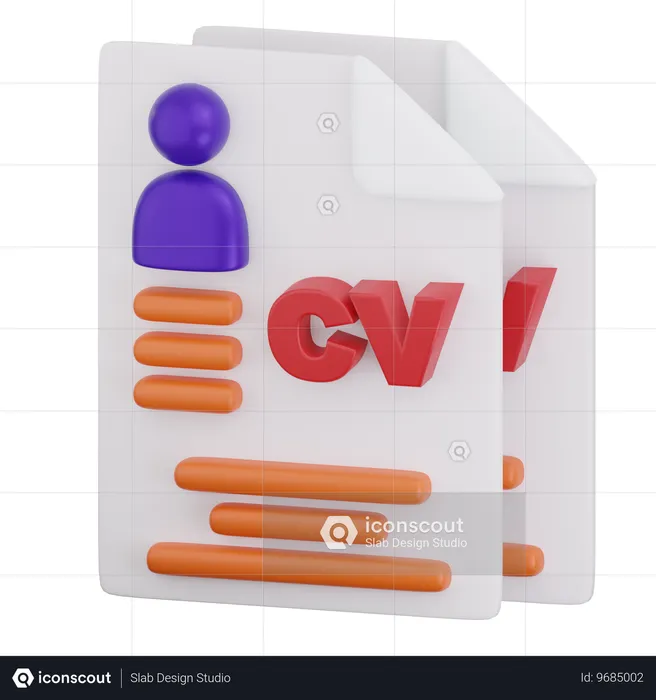 Curriculum Vitae  3D Icon