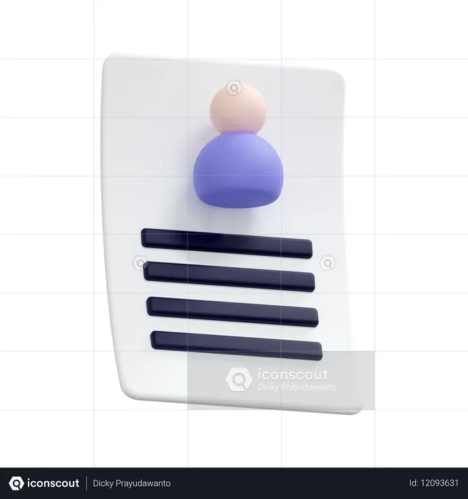 Curriculum Vitae  3D Icon