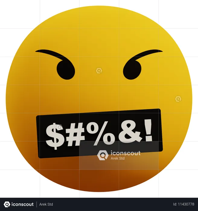Curse Emoji Emoji 3D Icon