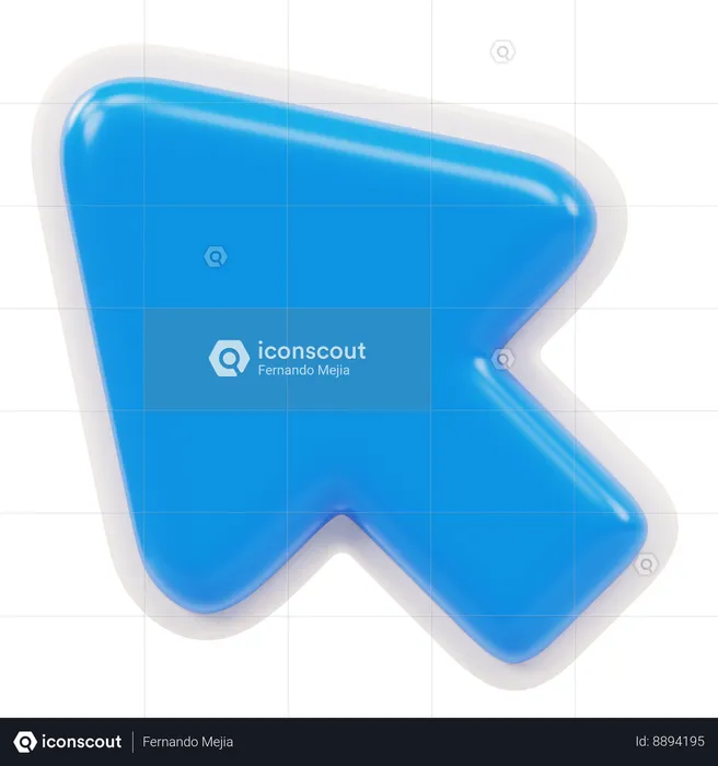 Cursor Emoji 3D Sticker