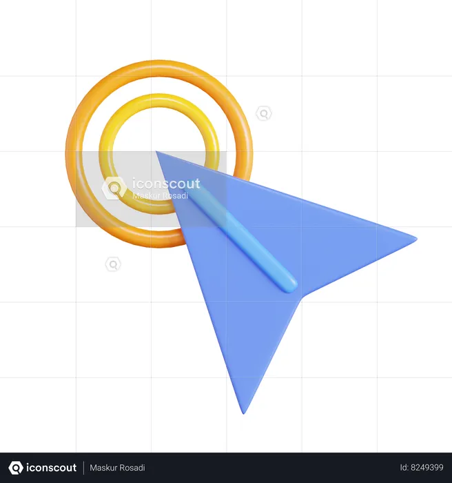 Clic del cursor  3D Icon