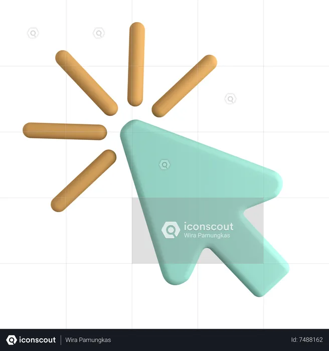 Cursor Click  3D Icon