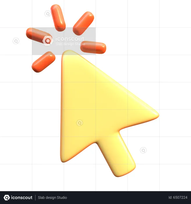 Cursor Click  3D Icon