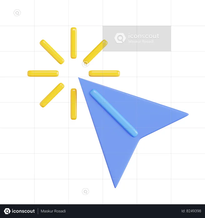 Clique do cursor  3D Icon