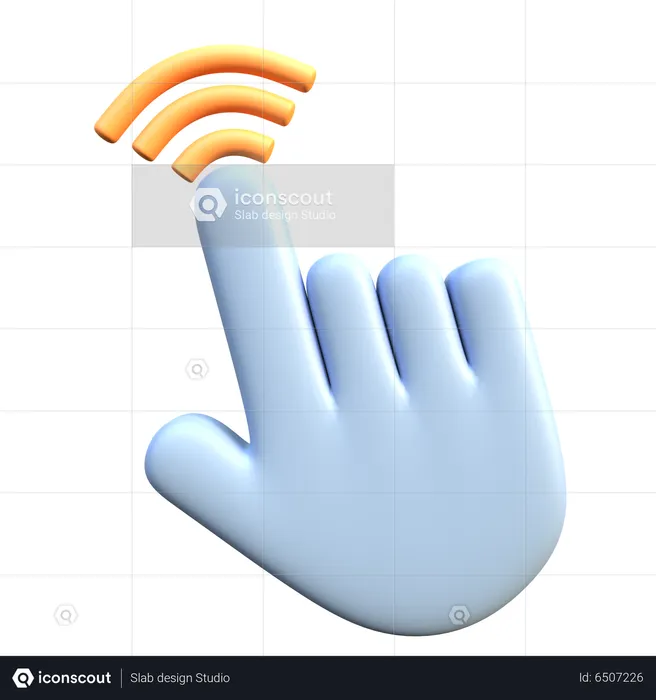 Clic del cursor de la mano  3D Icon