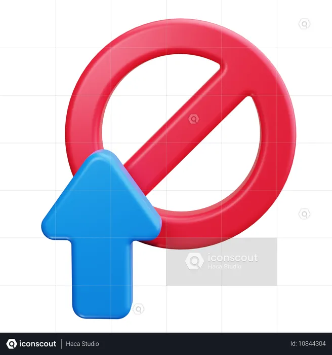 Cursor proibido  3D Icon