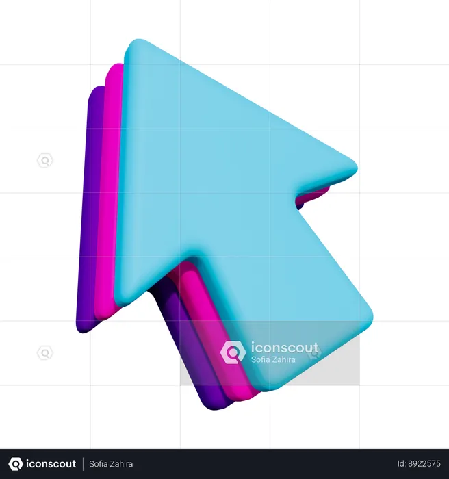 Seta do cursor  3D Icon