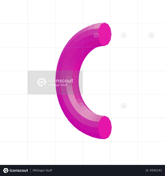 Curve Basic Geometry  3D Icon