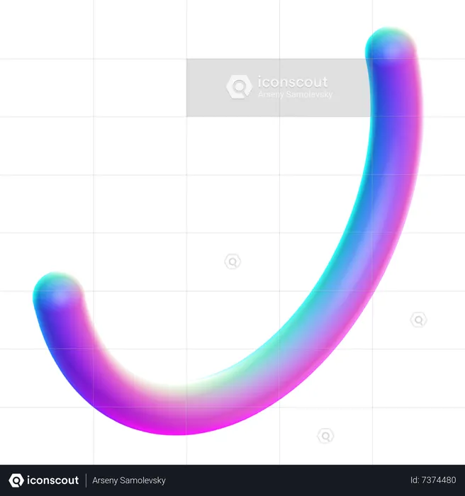 Curve Shape  3D Icon