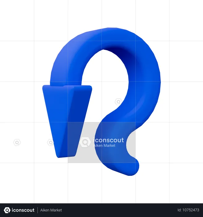 Curved Arrow  3D Icon