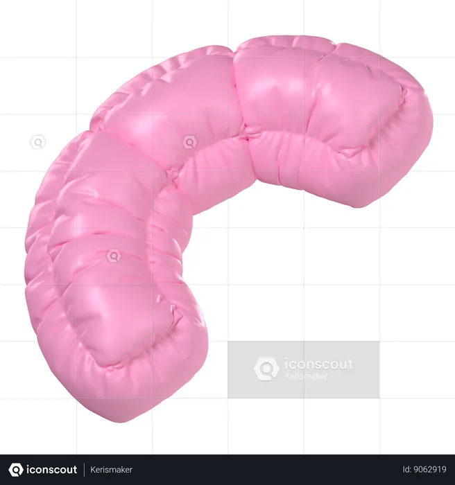 Curved Balloon  3D Icon