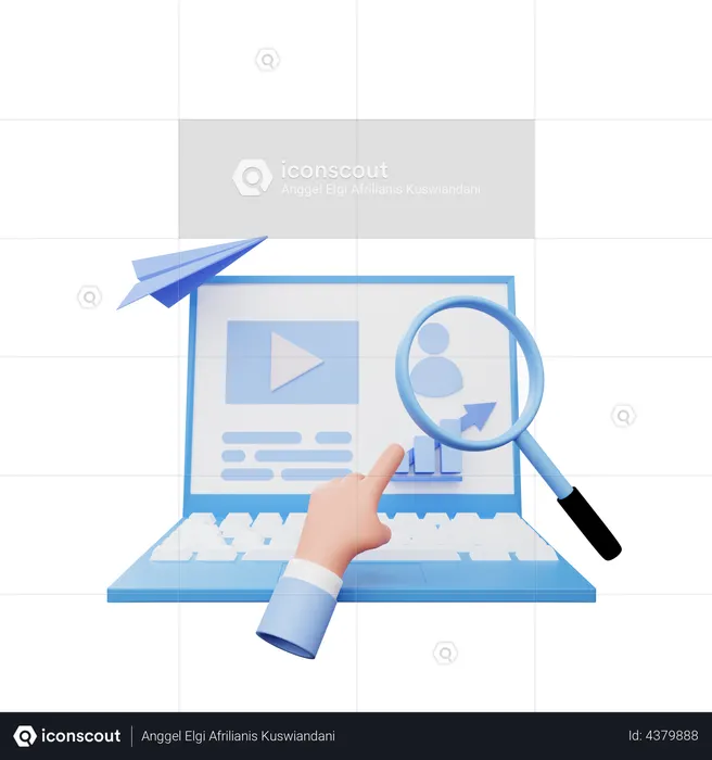 Customer analysis  3D Icon