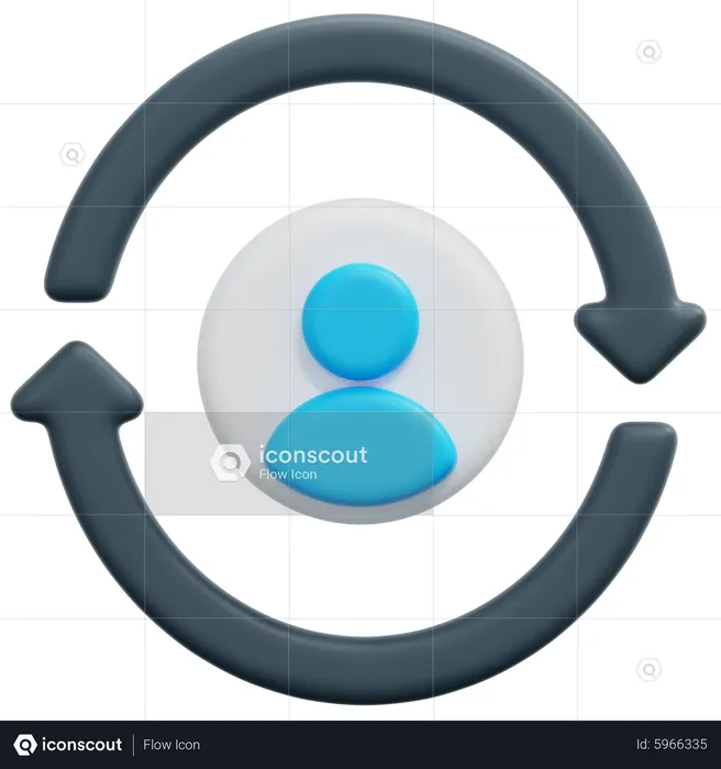 Customer Cycle  3D Icon