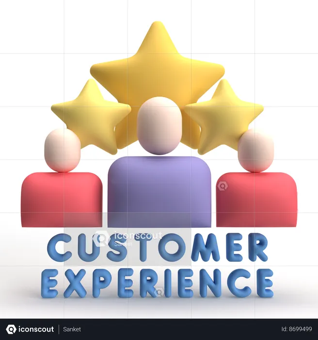 Customer Experience  3D Icon
