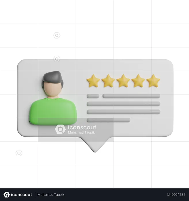 Customer Feedback  3D Icon