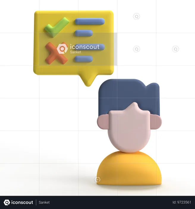 Customer Inquiry  3D Icon