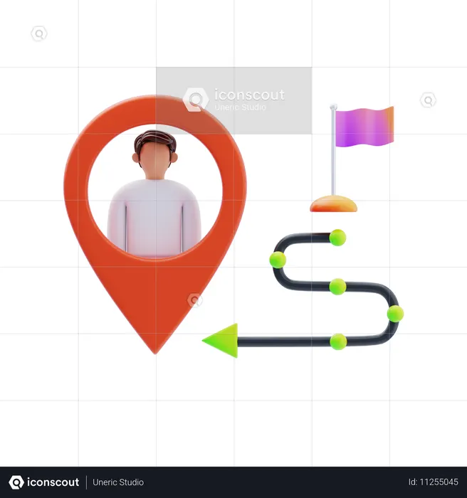 Customer Journey  3D Icon