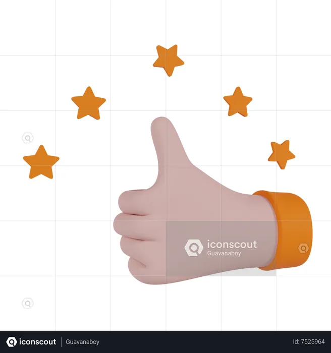 Customer Rating  3D Icon